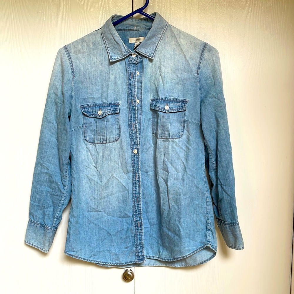 J. Crew chambray button down